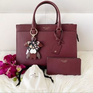 NWT Kate Spade Satchel, Wallet & Keychain